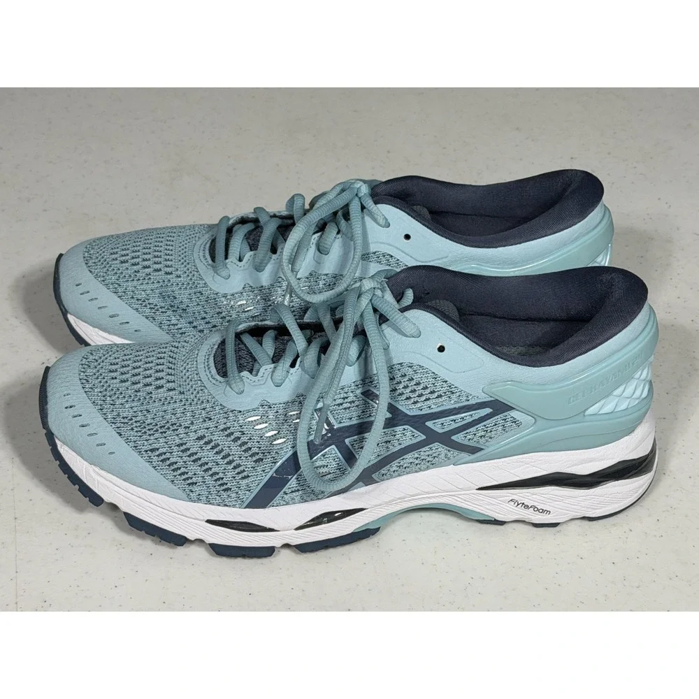 ASICS Gel Kayano 24 Running Training Shoes Aqua Blue Women's Size 6.5 Sneakers